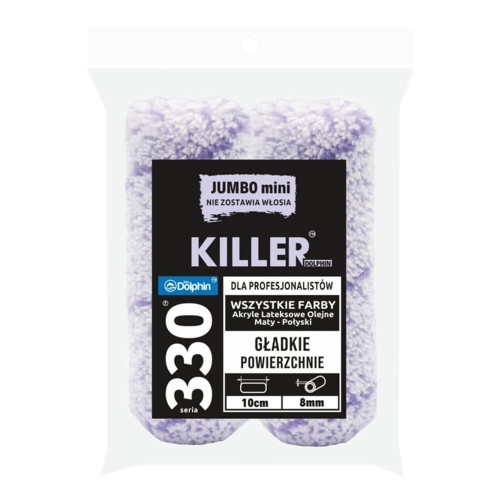 330 Wałek JUMBO mini KILLER 10cm / włos 9mm x2.jpg