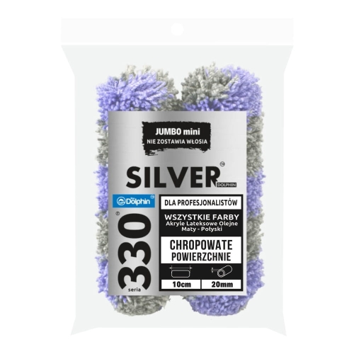 330 Wałek JUMBO mini SILVER 10cm / włos 20mm x2.jpg
