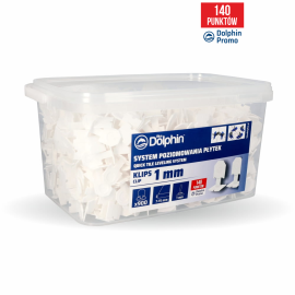 Klipsy 1mm do Systemu Poziomowania Płytek Blue Dolphin - 900szt.