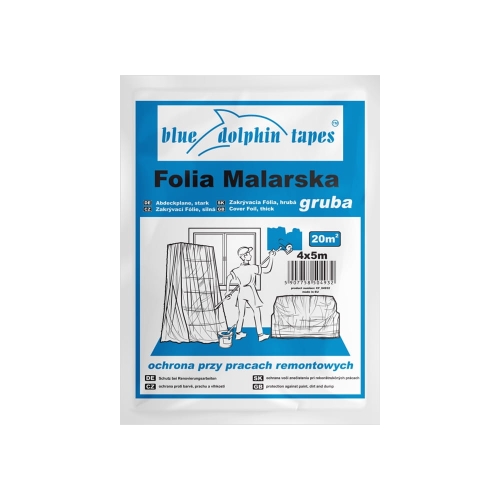 Folia malarska gruba 4m x 5m