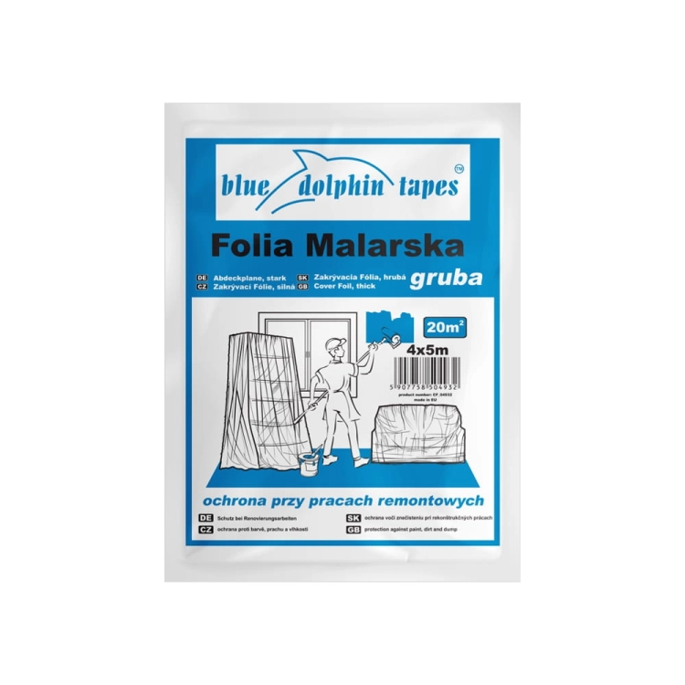 Folia malarska gruba 4m x 5m