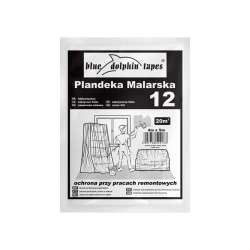Plandeka malarska 12 4mx5m