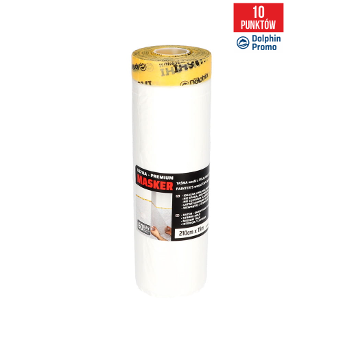 Masker Washi z folią malarską 210cm x 15m