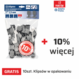 Klipsy 1,5mm do Systemu Poziomowania Płytek Blue Dolphin - 100szt.  + GRATIS 10%