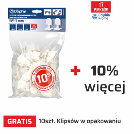 Klipsy 1mm do Systemu Poziomowania Płytek Blue Dolphin - 100szt.  + GRATIS 10%
