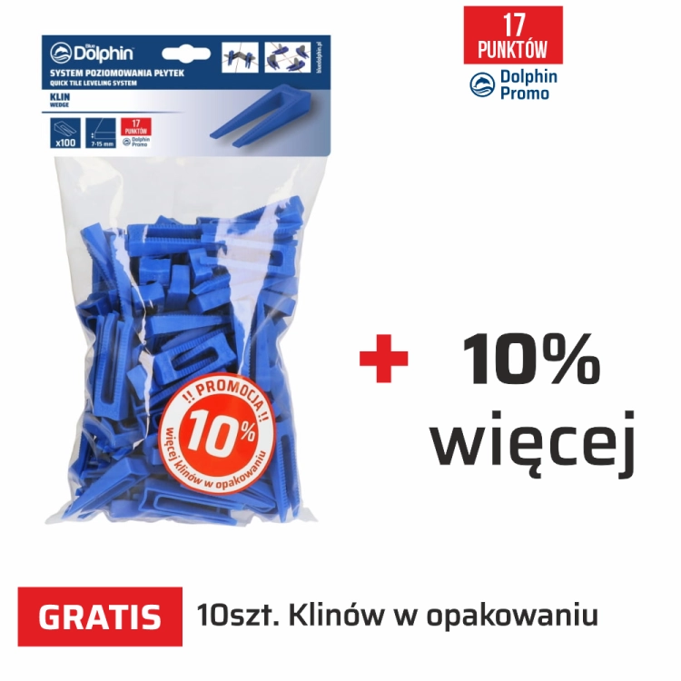 Klipsy do Systemu Poziomowania Płytek Blue Dolphin