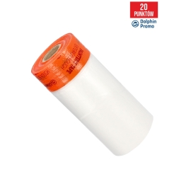 PRO-MASKER Tynkarski pomarańczowy z grubą folią, 65cm x 15m